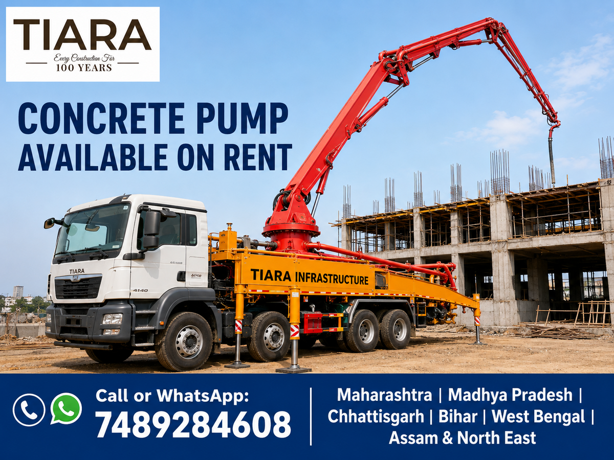 Concrete Pump SP 1400 on rent in India