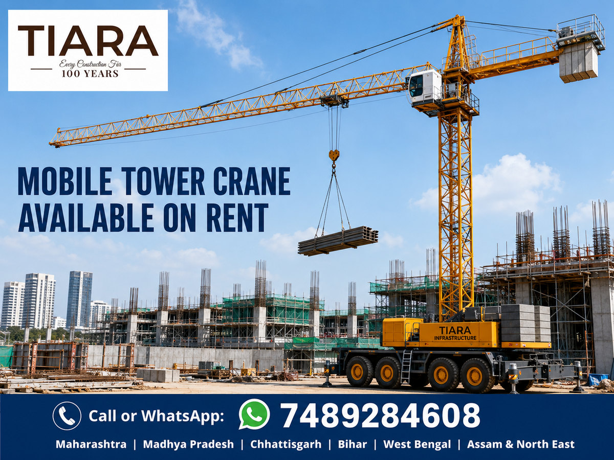 Mobile Tower Crane on rent in India