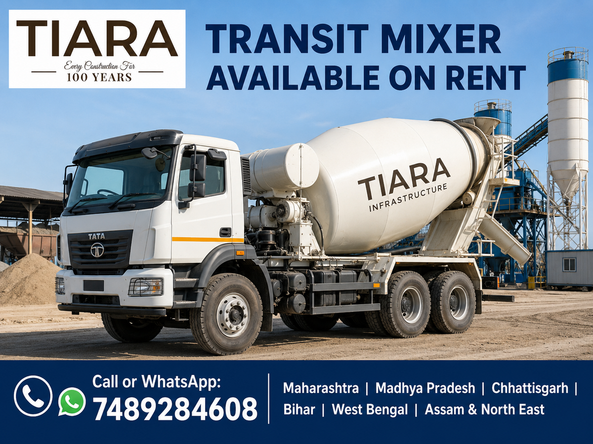 Concrete Transit Mixer on rent in India