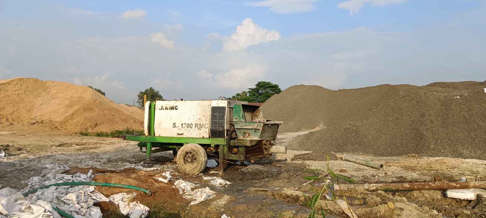 Used Schwing SP 1200 concrete pump