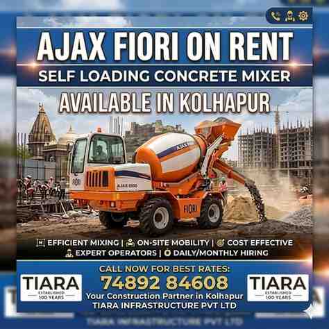 Ajax Fiori on Rent in Kolhapur | Self-Loading Mixer Rental Services