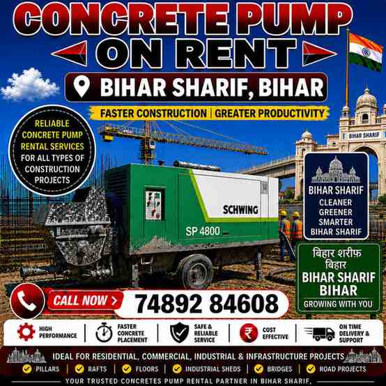 Concrete Pump on Rent in Bihar Sharif