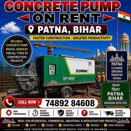 Concrete Pump on Rent in Patna