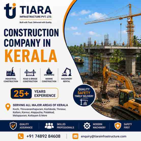 Construction Company in Kerala | Civil Contractors & Industrial Construction Services | Tiara Infrastructure Pvt Ltd
