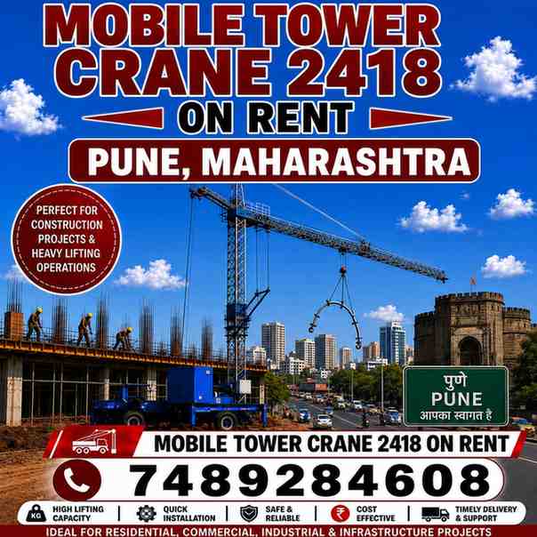 Mobile Tower Crane 2418 on Rent in Pune, Maharashtra
