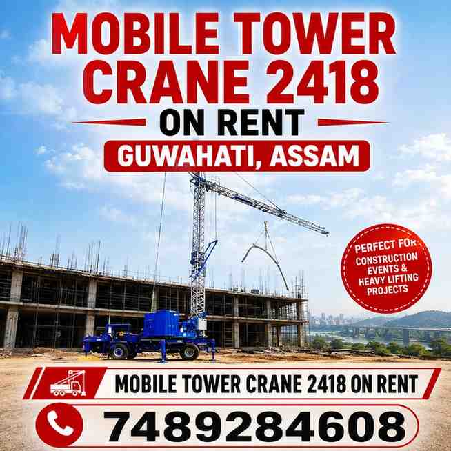 Mobile Tower Crane on Rent in Guwahati Assam
