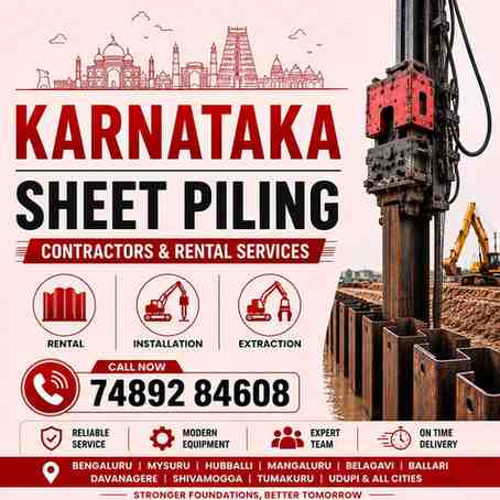 Steel Sheet Piling Contractors in Karnataka
