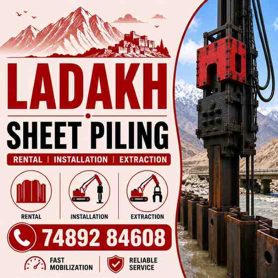Steel & Vinyl Sheet Piling & Shoring Contractors in Ladakh
