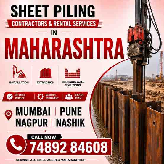 Sheet Piling Contractors & Rental Services in Maharashtra