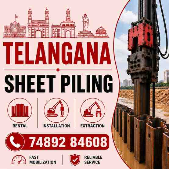 Steel Sheet Piling Contractors in Hyderabad Telangana